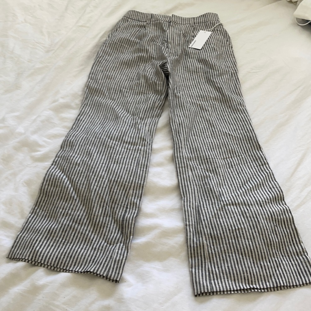 Reformation - Stripe Wide Leg Pants
